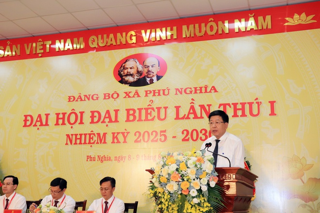 Một số hình ảnh tại Đại hội đại biểu Đảng bộ xã Phú Nghĩa lần thứ I, nhiệm kỳ 2025 - 2030- Ảnh 3.