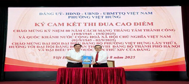Phường Việt Hưng phát động thi đua cao điểm chào mừng kỷ niệm 80 năm Cách mạng Tháng Tám và Quốc khánh 2/9, chào mừng Đại hội Đại biểu Đảng bộ phường Việt Hưng lần thứ I- Ảnh 5.