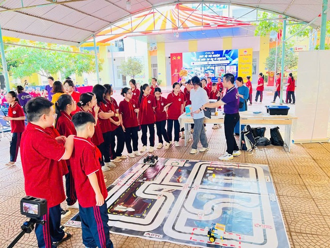NGÀY HỘI TRẢI NGHIỆM TRÍ TUỆ NHÂN TẠO (AI) VÀ ROBOTICS TẠI TRƯỜNG THCS VĨNH HƯNG- Ảnh 10.
