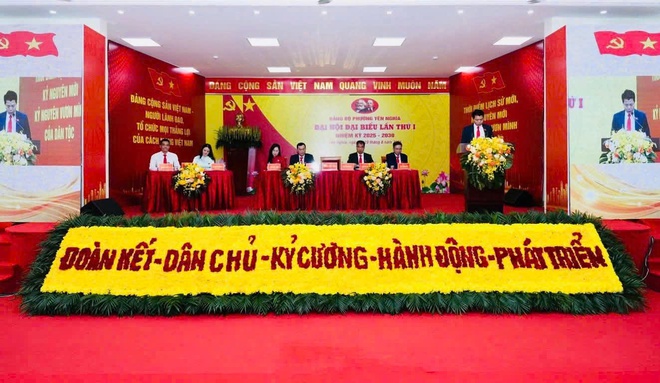 PHIÊN TRÙ BỊ ĐẠI HỘI ĐẠI BIỂU ĐẢNG BỘ PHƯỜNG YÊN NGHĨA LẦN THỨ I, NHIỆM KỲ 2025-2030 ĐÃ HOÀN THÀNH, SẴN SÀNG CHO PHIÊN CHÍNH THỨC- Ảnh 6.
