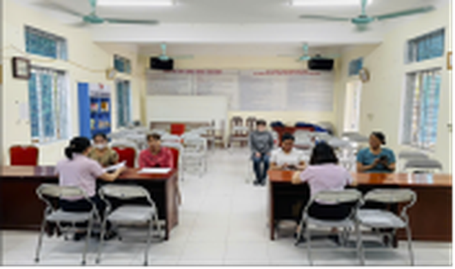 Phòng giao dịch Ngân hàng Chính sách xã hội Thanh Oai tổ chức đối chiếu, phân loại nợ- Ảnh 1.