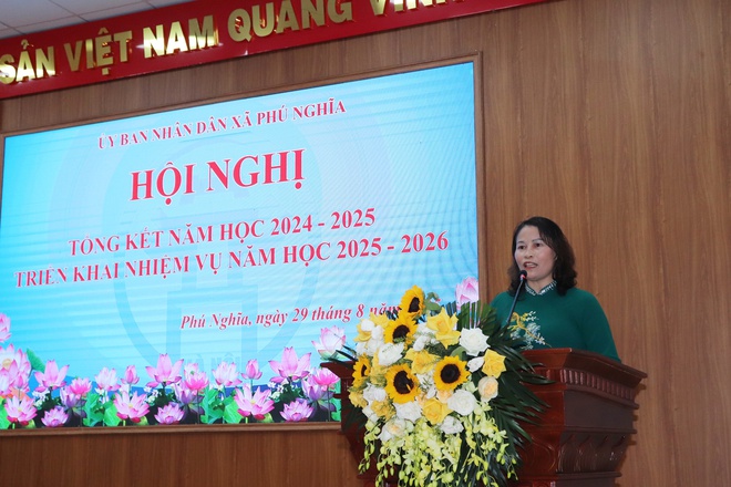 Xã Phú Nghĩa: Tổng kết năm học 2024-2025, triển khai nhiệm vụ năm học 2025-2026- Ảnh 13.
