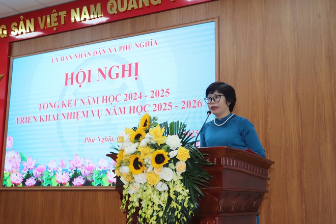 Xã Phú Nghĩa: Tổng kết năm học 2024-2025, triển khai nhiệm vụ năm học 2025-2026- Ảnh 14.