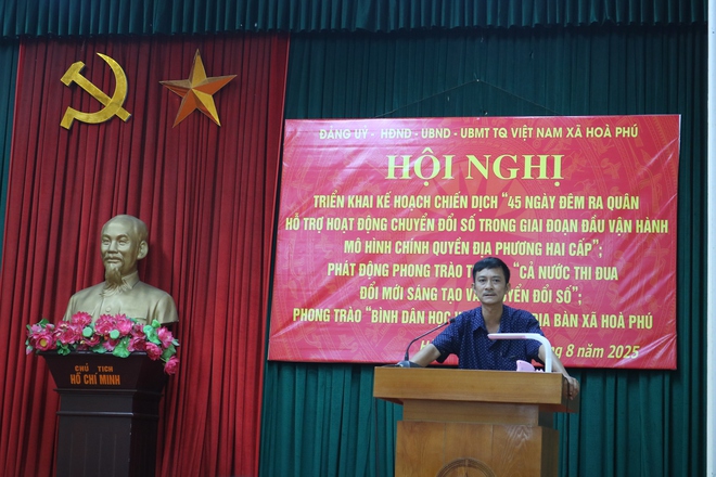 Hội nghị triển khai kế hoạch thực hiện chiến dịch 45 ngày đêm ra quân hỗ trợ chuyển đổi số- Ảnh 3.