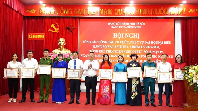 Đảng ủy xã Bình Minh tổ chức hội nghị tổng kết công tác tổ chức Đại hội đại biểu Đảng bộ xã lần thứ I, nhiệm kỳ 2025 – 2030; và tổng kết một số nhiệm vụ trọng tâm- Ảnh 6.