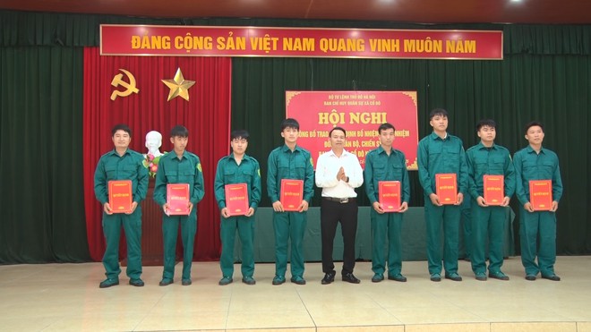 BAN CHỈ HUY QUÂN SỰ XÃ CỔ ĐÔ TỔ CHỨC HỘI NGHỊ CÔNG BỐ TRAO QUYẾT ĐỊNH CÁN BỘ BAN CHỈ HUY QUÂN SỰ XÃ- Ảnh 3.