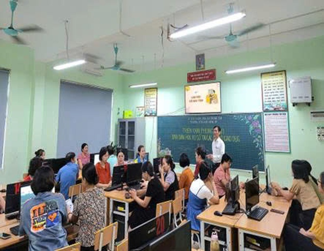 Xã Trung Giã - Hiệu quả từ phong trào Bình dân học vụ số trong các trường học- Ảnh 7. Xã Trung Giã - Hiệu quả từ phong trào Bình dân học vụ số trong các trường học- Ảnh 7.