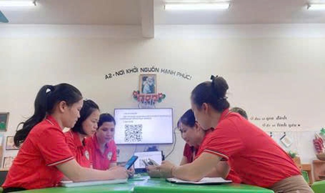 Xã Trung Giã - Hiệu quả từ phong trào Bình dân học vụ số trong các trường học- Ảnh 3.