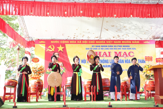 Lễ hội truyền thống làng văn hóa Khê Than, xã Phú Nghĩa diễn ra thành công tốt đẹp- Ảnh 9.