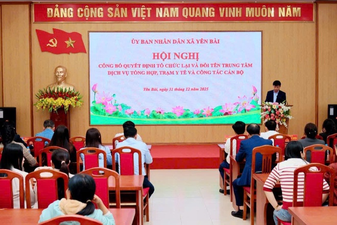 Xã Yên Bài tổ chức hội nghị công bố quyết định tổ chức lại các đơn vị sự nghiệp và công tác cán bộ- Ảnh 3.