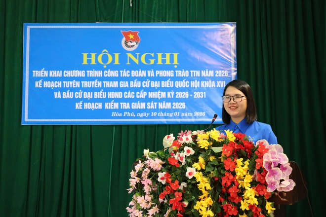 ĐOÀN TNCS HỒ CHÍ MINH XÃ HÒA PHÚ TRIỂN KHAI NHIỆM VỤ CÔNG TÁC NĂM 2026- Ảnh 6.