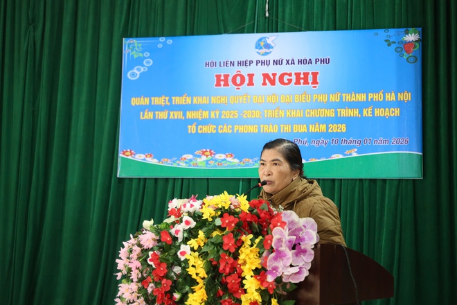 Hội LHPN xã Hoà Phú tổ chức hội nghị quán triệt nghị quyết, triển khai phong trào thi đua năm 2026 - Ảnh 2.