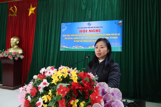 Hội LHPN xã Hoà Phú tổ chức hội nghị quán triệt nghị quyết, triển khai phong trào thi đua năm 2026 - Ảnh 4.