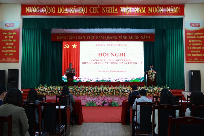 TRUNG GIÃ CÔNG BỐ QUYẾT ĐỊNH THÀNH LẬP TRUNG TÂM DỊCH VỤ TỔNG HỢP- Ảnh 4.