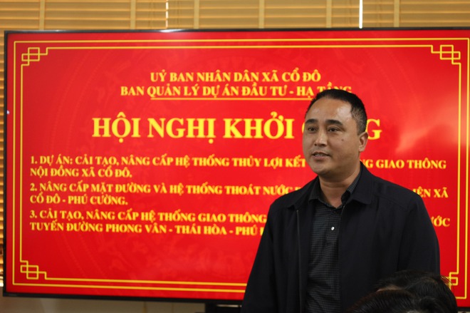 XÃ CỔ ĐÔ TỔ CHỨC HỘI NGHỊ TRIỂN KHAI CÁC DỰ ÁN CẢI TẠO, NÂNG CẤP HỆ THỐNG GIAO THÔNG, TIÊU THOÁT NƯỚC TRÊN ĐỊA BÀN XÃ- Ảnh 4.