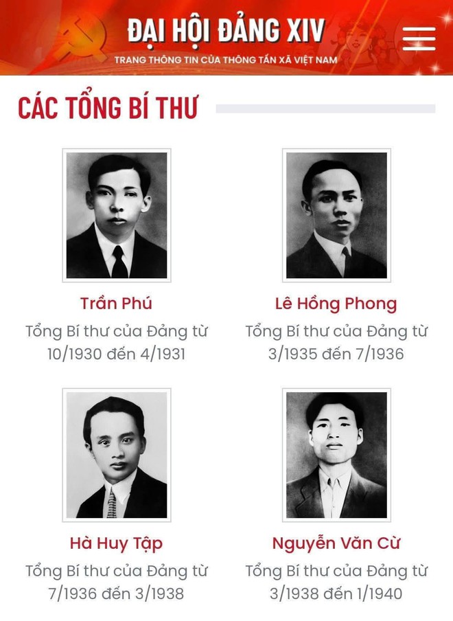 TỔNG BÍ THƯ ĐẢNG CỘNG SẢN VIỆT NAM QUA CÁC THỜI KỲ- Ảnh 2.