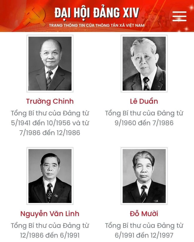 TỔNG BÍ THƯ ĐẢNG CỘNG SẢN VIỆT NAM QUA CÁC THỜI KỲ- Ảnh 3.