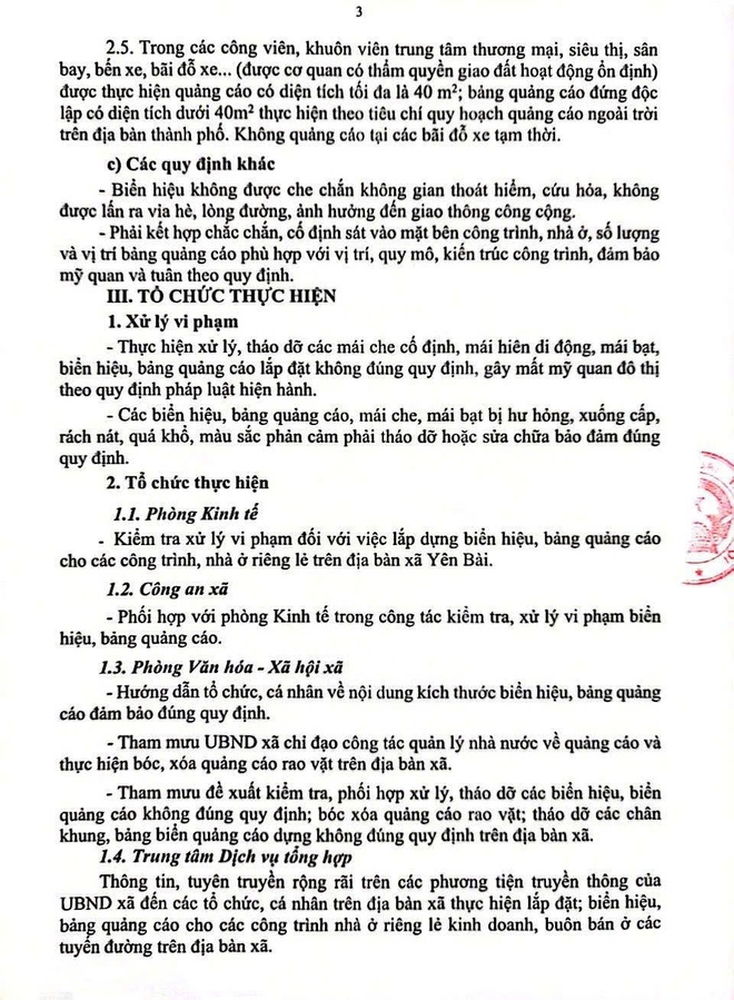 UBND xã Yên Bài hướng dẫn về việc lắp biển hiệu, bảng quảng cáo cho các công trình nhà ở riêng lẻ kết hợp kinh doanh, buôn bán trên địa bàn xã.- Ảnh 3.