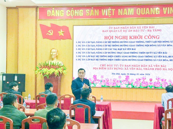 Xã Yên Bài tổ chức hội nghị khởi công 06 dự án đầu tư hạ tầng- Ảnh 2.