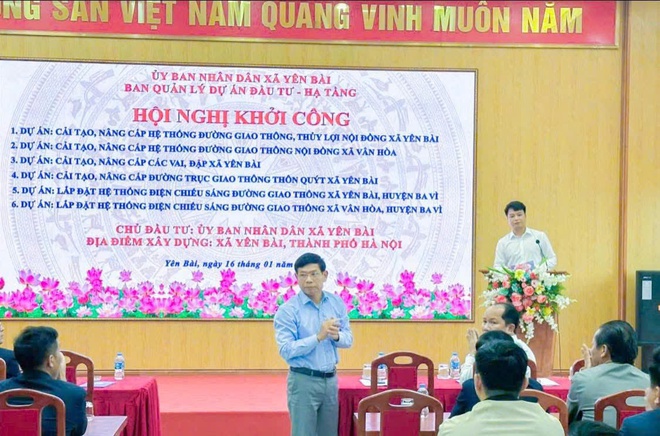 Xã Yên Bài tổ chức hội nghị khởi công 06 dự án đầu tư hạ tầng- Ảnh 1.