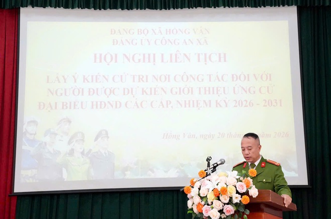 Công an xã Hồng Vân và Ban chỉ huy quân sự xã: Hội nghị liên tịch lấy ý kiến cử tri nơi công tác đối với người được dự kiến giới thiệu ứng cử Đại biểu HĐND xã, nhiệm kỳ 2026 -2031- Ảnh 7.