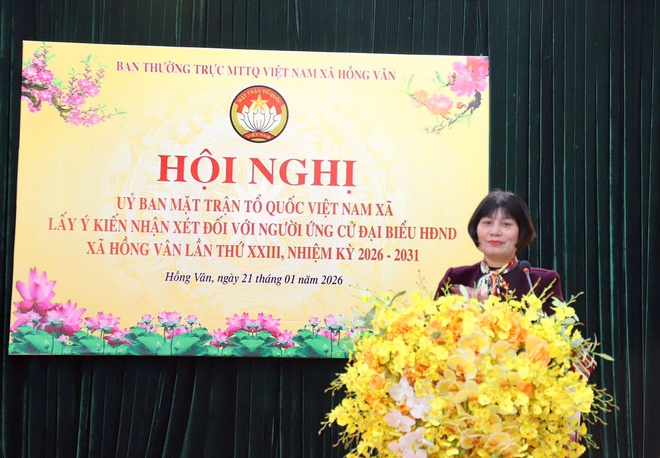 Ủy ban MTTQ xã Hồng Vân: Hội nghị lấy ý kiến cử tri đối với người được dự kiến giới thiệu ứng cử đại biểu HĐND xã, nhiệm kỳ 2026 -2031- Ảnh 5.