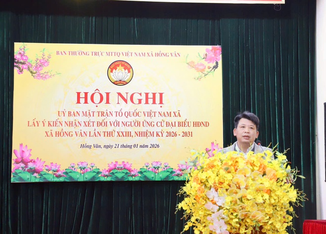 Ủy ban MTTQ xã Hồng Vân: Hội nghị lấy ý kiến cử tri đối với người được dự kiến giới thiệu ứng cử đại biểu HĐND xã, nhiệm kỳ 2026 -2031- Ảnh 6.