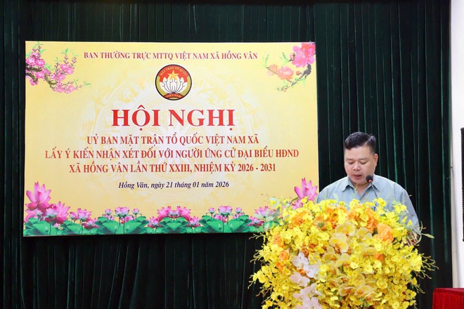 Ủy ban MTTQ xã Hồng Vân: Hội nghị lấy ý kiến cử tri đối với người được dự kiến giới thiệu ứng cử đại biểu HĐND xã, nhiệm kỳ 2026 -2031- Ảnh 7.