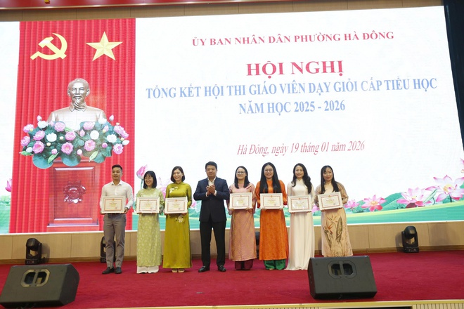 Phường Hà Đông tổng kết Hội thi Giáo viên dạy giỏi cấp Tiểu học năm học 2025–2026- Ảnh 3.