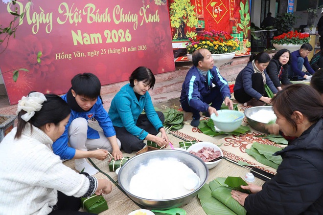Ngày hội Bánh chưng xanh “Tết nhân ái – Xuân yêu thương” của Ủy Ban MTTQ Việt Nam xã Hồng Vân- Ảnh 5.