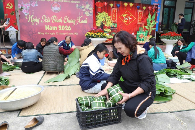 Ngày hội Bánh chưng xanh “Tết nhân ái – Xuân yêu thương” của Ủy Ban MTTQ Việt Nam xã Hồng Vân- Ảnh 6.