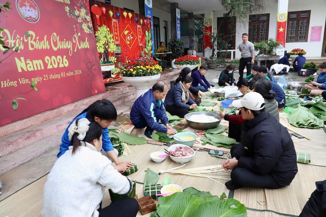 Ngày hội Bánh chưng xanh “Tết nhân ái – Xuân yêu thương” của Ủy Ban MTTQ Việt Nam xã Hồng Vân- Ảnh 1.