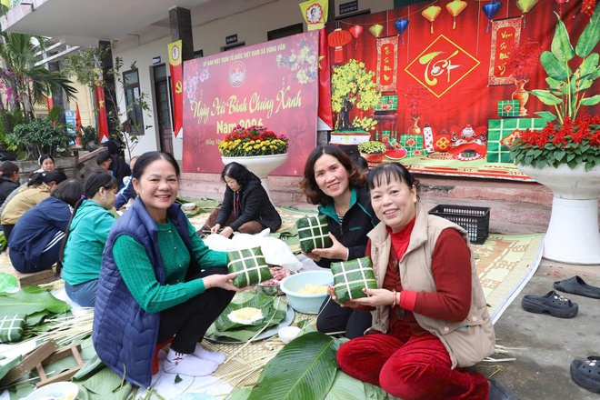 Ngày hội Bánh chưng xanh “Tết nhân ái – Xuân yêu thương” của Ủy Ban MTTQ Việt Nam xã Hồng Vân- Ảnh 10.