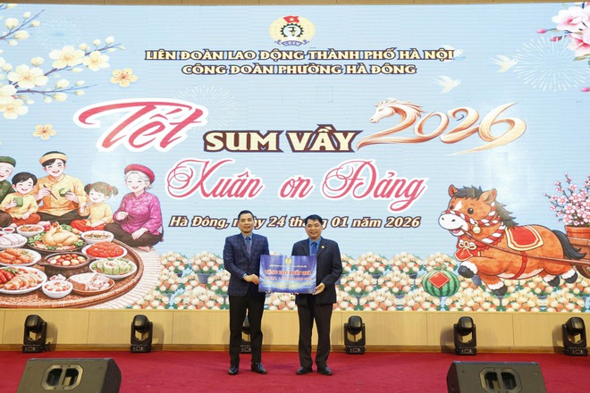 Công đoàn phường Hà Đông tổ chức Chương trình "Tết sum vầy - Xuân ơn Đảng năm 2026- Ảnh 2.