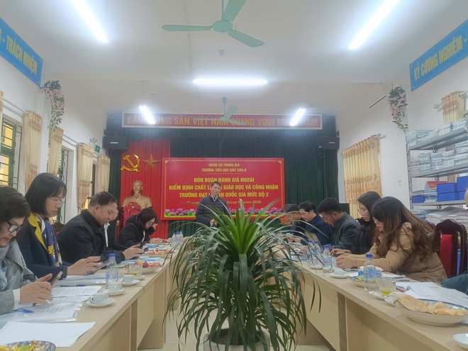 TRƯỜNG TH BẮC SƠN B ĐÓN ĐOÀN KHẢO SÁT CHÍNH THỨC VỀ KIỂM ĐỊNH CHẤT LƯỢNG VÀ CÔNG NHẬN TRƯỜNG CHUẨN QUỐC GIA- Ảnh 2.