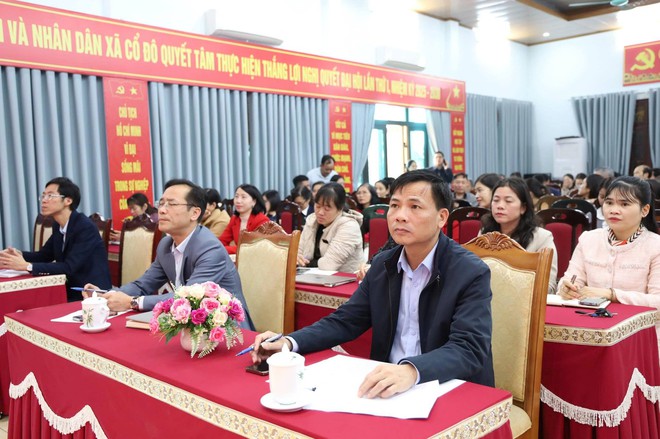 XÃ CỔ ĐÔ THAM DỰ HỘI NGHỊ TẬP HUẤN TRIỂN KHAI 04 THỦ TỤC HÀNH CHÍNH CỦA ĐẢNGTRÊN CỔNG DỊCH VỤ CÔNG QUỐC GIA- Ảnh 1.