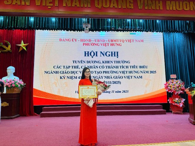 Cô giáo Nguyễn Thị Hương Trang - Bông hoa rực rỡ trong Vườn hoa đẹp của Trường MN Đô thị Việt Hưng- Ảnh 8.