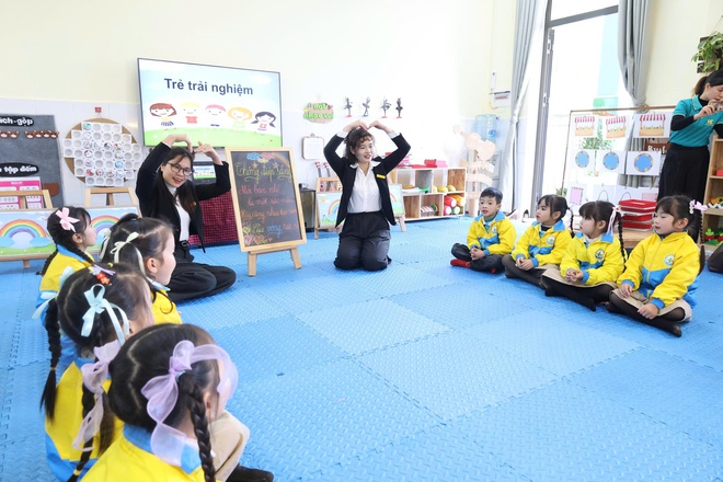 Trường Mầm non Hòa Chính tổ chức chương trình kiến tập chuyên đề “Phát triển giáo dục nhà trường”,- Ảnh 2.