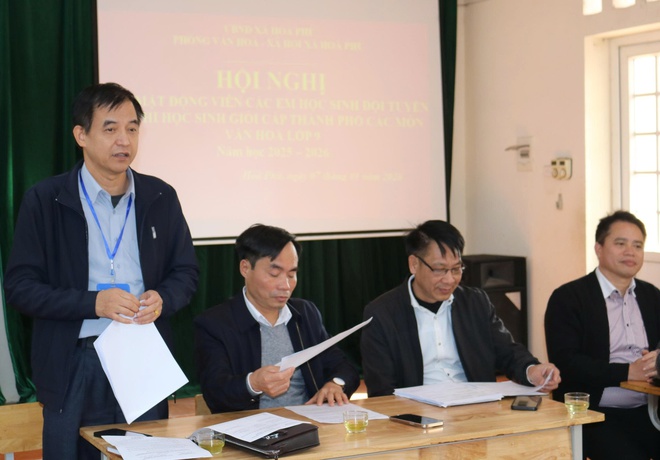 UBND xã Hoà Phú gặp mặt, động viên đội tuyển học sinh giỏi lớp 9 dự thi cấp Thành phố- Ảnh 3.