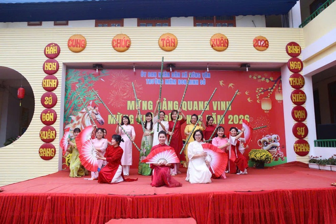 Chương trình: “Mừng Đảng quang vinh - Mừng Xuân Bính Ngọ 2026” tại Trường Mầm non Ninh Sở- Ảnh 1.