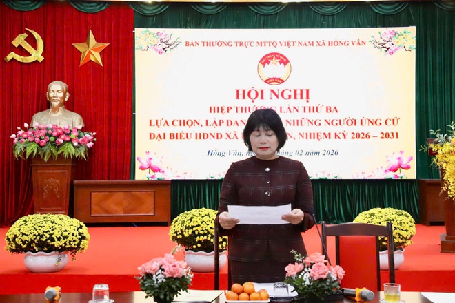 Xã Hồng Vân tổ chức Hội nghị hiệp thương lần thứ ba để lựa chọn, lập danh sách những người đủ tiêu chuẩn ứng cử đại biểu HĐND xã nhiệm kỳ 2026 – 2031. - Ảnh 6.