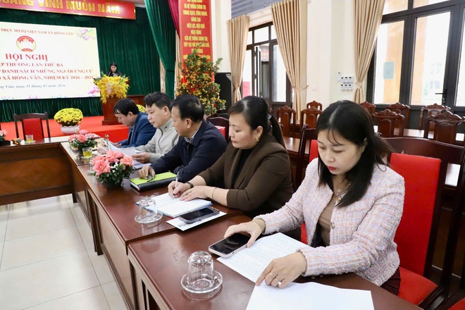 Xã Hồng Vân tổ chức Hội nghị hiệp thương lần thứ ba để lựa chọn, lập danh sách những người đủ tiêu chuẩn ứng cử đại biểu HĐND xã nhiệm kỳ 2026 – 2031. - Ảnh 3.