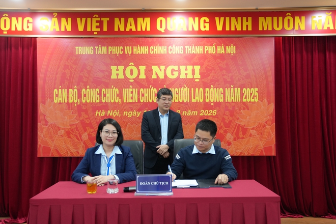 Trung tâm Phục vụ hành chính công Thành phố tổ chức Hội nghị cán bộ, công chức, viên chức và người lao động năm 2026- Ảnh 5.