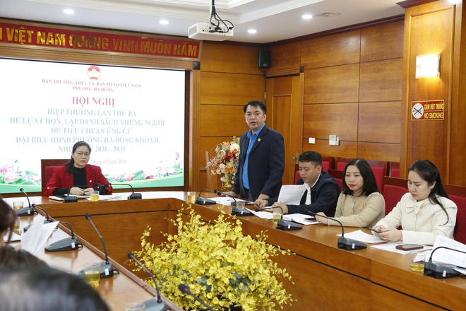 Phường Hà Đông tổ chức Hội nghị hiệp thương lần thứ ba, lập danh sách chính thức 48 người ứng cử đại biểu HĐND nhiệm kỳ 2026–2031- Ảnh 2.