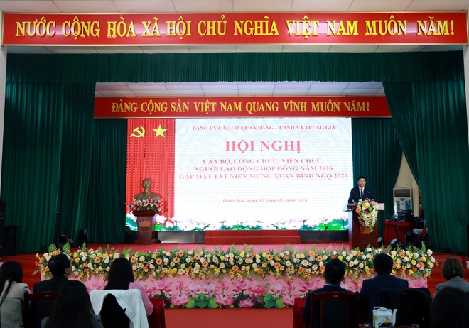 XÃ TRUNG GIÃ TỔ CHỨC HỘI NGHỊ CÁN BỘ, CÔNG CHỨC, VIÊN CHỨC, NGƯỜI LAO ĐỘNG NĂM 2026- Ảnh 2.