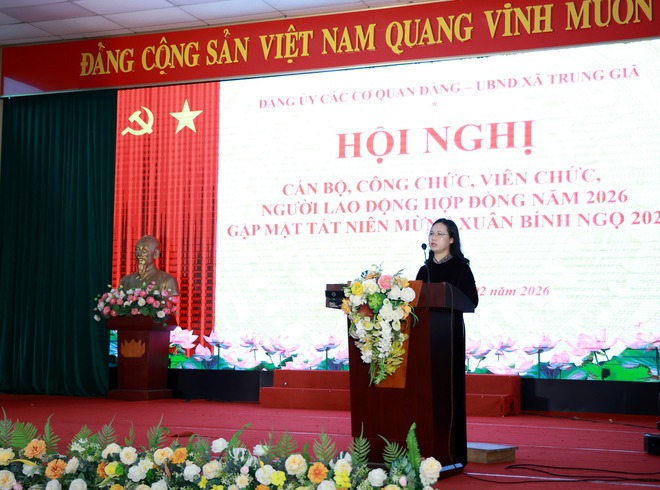 XÃ TRUNG GIÃ TỔ CHỨC HỘI NGHỊ CÁN BỘ, CÔNG CHỨC, VIÊN CHỨC, NGƯỜI LAO ĐỘNG NĂM 2026- Ảnh 7.
