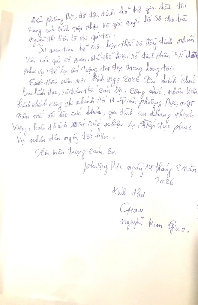 Lá thư cảm ơn ngày 27 Tết: Sự ghi nhận dành cho cán bộ Chi nhánh số 11- Ảnh 2.