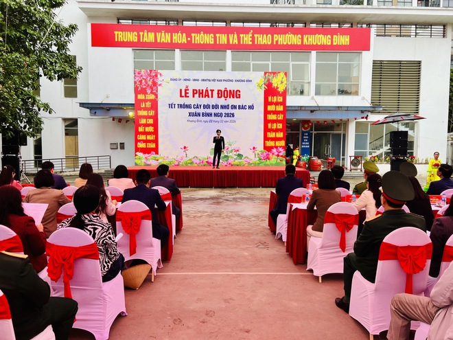 Phường Khương Đình tổ chức Lễ phát động “Tết trồng cây đời đời nhớ ơn Bác Hồ” Xuân Bính Ngọ 2026- Ảnh 3.
