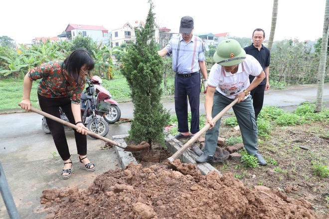 Thôn Duyên Trường hưởng ứng “Tết trồng cây đời đời nhớ ơn Bác Hồ” - Ảnh 3.