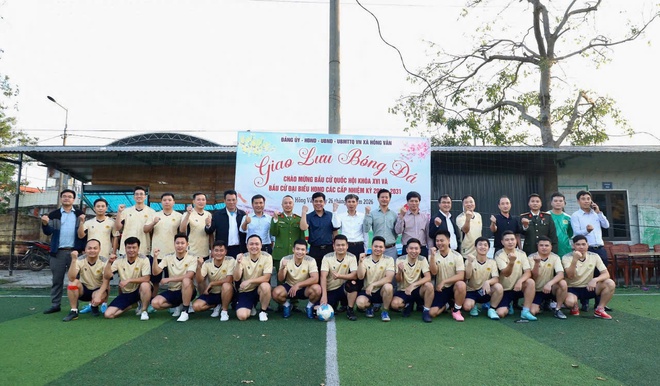 Giao hữu bóng đá mừng Đảng – mừng Xuân Bính Ngọ 2026 và hướng tới chào mừng cuộc bầu cử đại biểu Quốc hội và đại biểu Hội đồng nhân dân các cấp nhiệm kỳ 2026-2031- Ảnh 6.